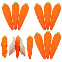 12x GNIOTEK MARCHEWKA PIASKOWA ANTYSTRESOWA SENSORYCZNA WARZYWA PRANK ŻART