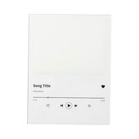 Szklana ramka do sublimacji - 15 x 20 cm - Music