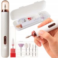 Frezarka do Paznokci Manicure Pedicure Bezprzewodowa + Frezy Zestaw w