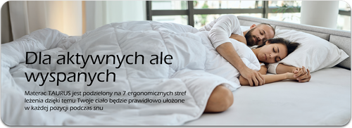 TAURUS MATERAC PIANKOWY 180x200 H3+ / H4+ | 25 CM 7 STREF KOMFORTU na Arena.pl