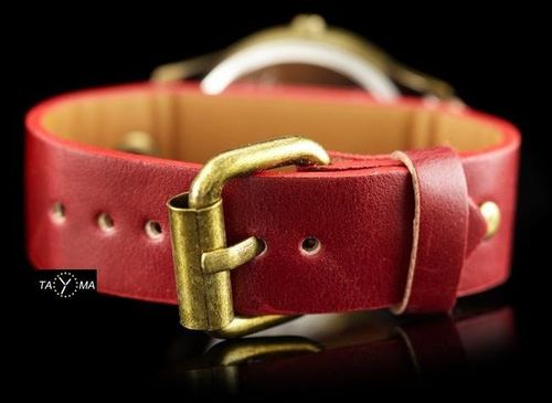 ZEGAREK DAMSKI TAYMA - RETRO PUNK 32 -czerwony (zx594b) na Arena.pl