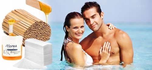 Wosk do wyrywania brwi + Paski + Szpatułki wosk do depilacji brwi z paskami na Arena.pl