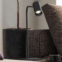 Gabinetowa lampa stojąca Mono 7706 czarna tuba ruchoma na stolik