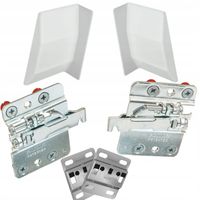 ZESTAW CAMAR 807 PARA + 2X PŁYTKA + ZAŚLEPKI BIAŁE ZAWIESZKA DO SZAFEK