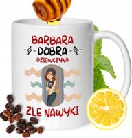 Kubek Dla Barbary Koleżanki Przyjaciółki Prezent Z Nadrukiem Biały 330Ml