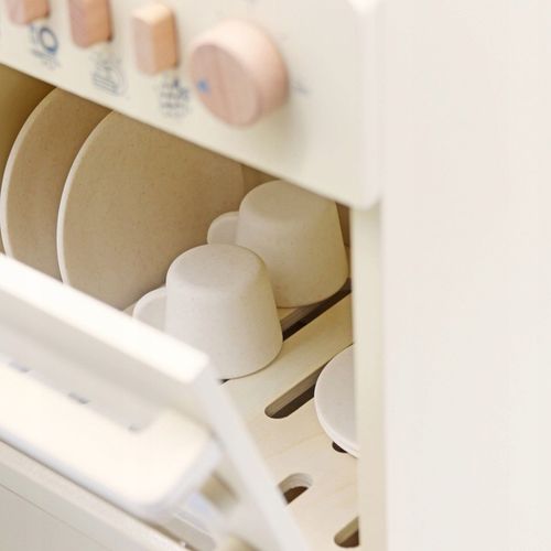 Zmywarka Dla Dzieci Drewniania z Akcesoriami Naczynia Talerze Bezpieczna na Arena.pl