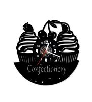 Zegar ścienny z płyty winylowej 228.13 Babeczki