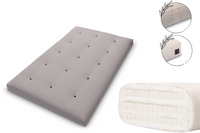 Materac 120x200 z lateksem - Pascall Futon Comfort Trio Latex - Szary