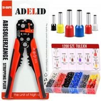 ZACISKARKA KONEKTORÓW 3 W 1 AUTOMATYCZNA 0,2-6,0 MM² 1200 TULEJEK