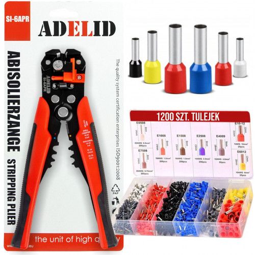 ZACISKARKA KONEKTORÓW 3 W 1 AUTOMATYCZNA 0,2-6,0 MM² 1200 TULEJEK na Arena.pl