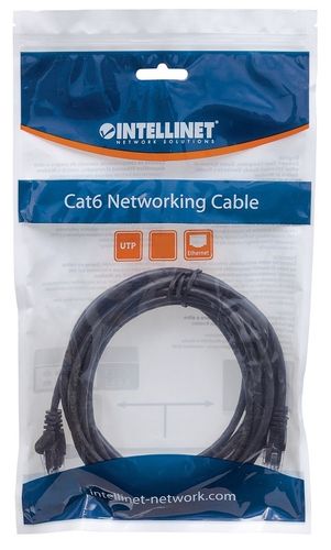 PATCH CORD INTELLINET CAT6 UTP 10M CZARNY 100% MIEDŹ 343794 na Arena.pl