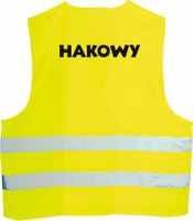KAMIZELKA ODBLASKOWA nadruk HAKOWY