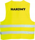 KAMIZELKA ODBLASKOWA nadruk HAKOWY