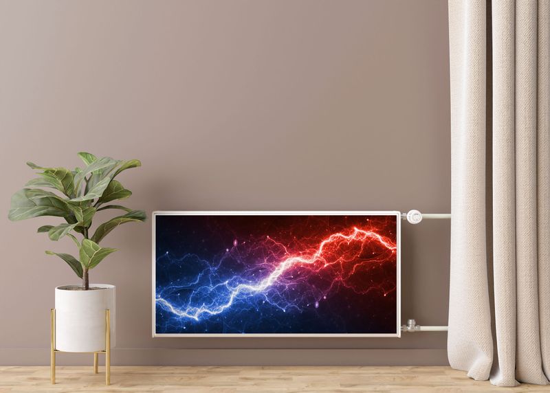 Mata MAGNETYCZNA Na Kaloryfer Błyskawica Abstrakcja 120cm x 60cm zdjęcie 7