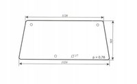 szyba tylna - tył ciągnika URSUS 35-12, 3512 kabina Kunów