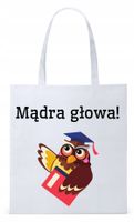 Dzień Nauczyciela Prezent Torba Eco Biała Shopper Z Nadrukiem Ze Zdjęciem