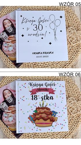 Księga gości karty białe na urodziny rocznice nietypowe okazje na Arena.pl