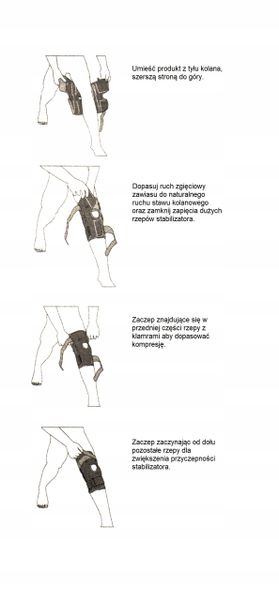 PROFESJONALNA ORTEZA KOLANA STABILIZATOR Z SZYNAMI zdjęcie 8