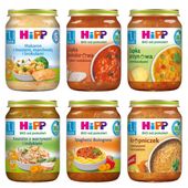 HiPP BIO dania OBIADKI po 12 miesiącu MIX SŁOICZKI 250g x6