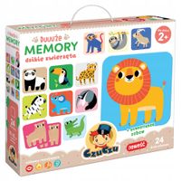MEMORY ZWIERZĘTA DUUUŻE SAFARI PUZZLE EDUKACYJNE