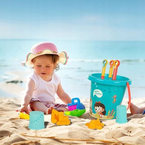 ZABAWKI DO PIASKU NA PLAŻE FOREMKI WIADERKO ŁOPATKA KONEWKA ZESTAW XXL na Arena.pl