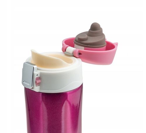 KUBEK TERMICZNY TERMOS na herbatę kawę z ustnikiem BLOKADA PRÓŻNIOWY STAL na Arena.pl