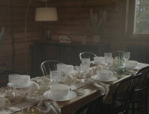 KOMPLET Miski STRIPE ryflowane 760ml 6 sztuk szkło opal na Arena.pl