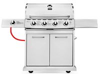 Grill gazowy na propan-butan Koler Relish v4 17,2 kW 5 Palników Srebrny