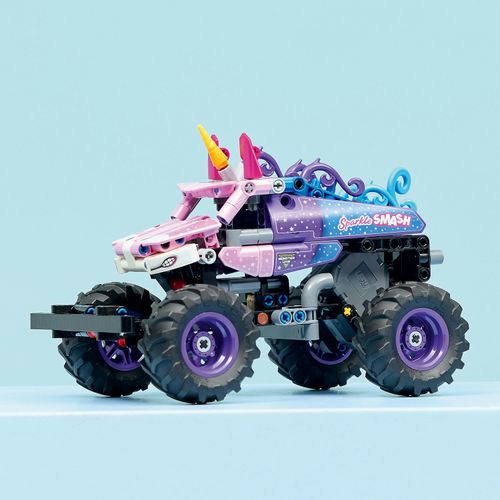 LEGO Technic 42220 MONSTER JAM SPARKLE SMASH Z NAPĘDEM TYPU PULL-BACK na Arena.pl