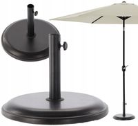 PODSTAWA POD PARASOL OGRODOWY BAZA STOJAK 16KG BETONOWA CZARNA MOCNA