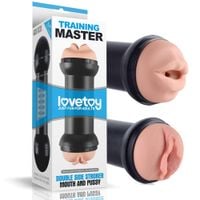 Training Master Double Side Stroker Mouth And Pussy