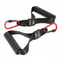 UCHWYTY DO WYCIĄGU i gum treningowych GUMOWANE RĄCZKI karabińczyki 2szt.