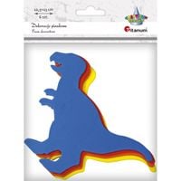 dekoracje piankowe dinozaury 6 szt titanum