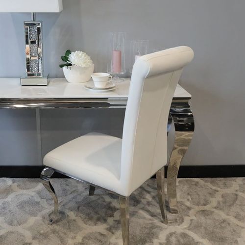 Krzesło Stanley II White tapicerowane białe na Arena.pl