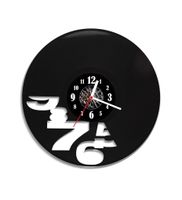 Zegar ścienny z płyty winylowej Cyfry 4.1