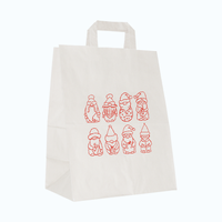 Torby świąteczne małe 26 x 16,5 x 33 cm Mikołajki 43