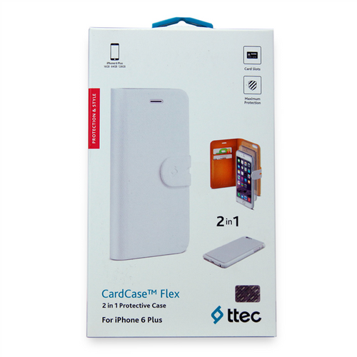 TTEC CardCase Flex Etui iPhone 6 Plus/6S Plus białe (2KLYK27B) na Arena.pl
