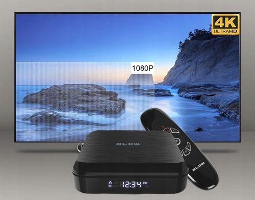 SMART BOX TV ANDROID BLUETOOTH 4K WIFI ODTWARZACZ HDMI USB PILOT na Arena.pl