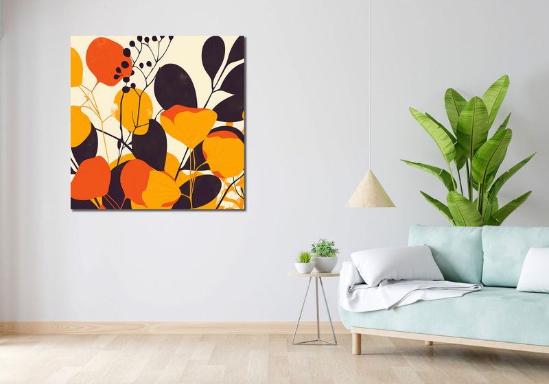 Obraz 100x100cm Ogrodowa Paleta zdjęcie 2