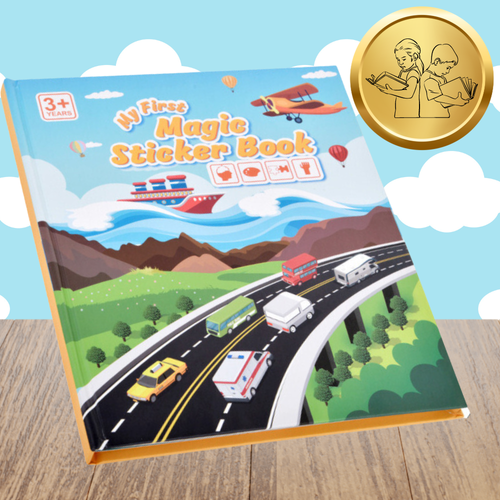 książeczka z naklejkami pojazdami sensoryczna dla dzieci edukacyjna drogi na Arena.pl