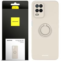 ETUI MATOWE DO REALME 8 5G SPACECASE SILICONE RING SILIKONOWE + SZKŁO