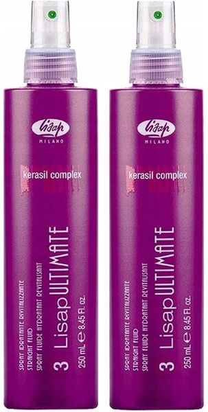 LISAP ULTIMATE SPRAY KERATYNOWY OCHRONNY Pod Prostownicę Do Włosów 250ml x2 zdjęcie 1
