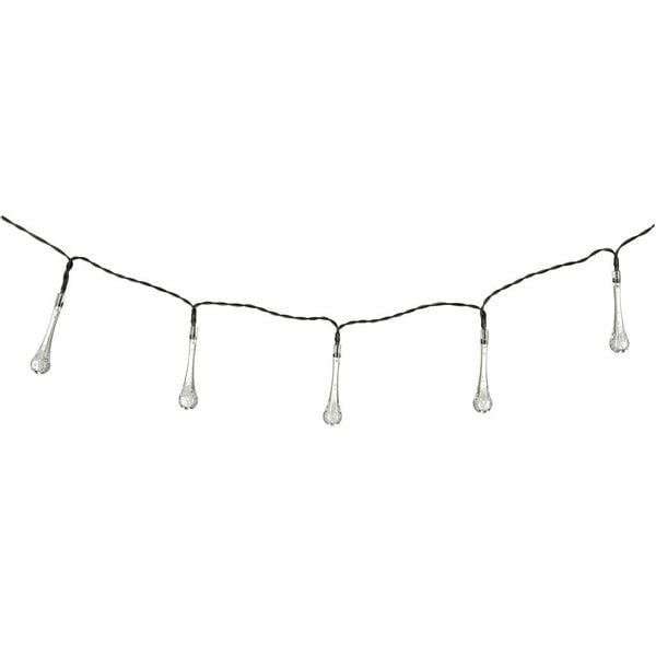 Lampki solarne ogrodowe sople 6,5m 30LED zimny biały zdjęcie 9