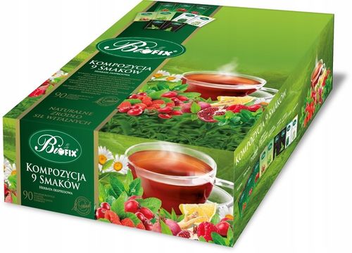 Zestaw herbat w kopertach Bifix 9 smaków 450szt 2g na Arena.pl