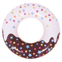 Kółko do pływania Donut pączek materac basenowy Sunclub 103cm brązowy