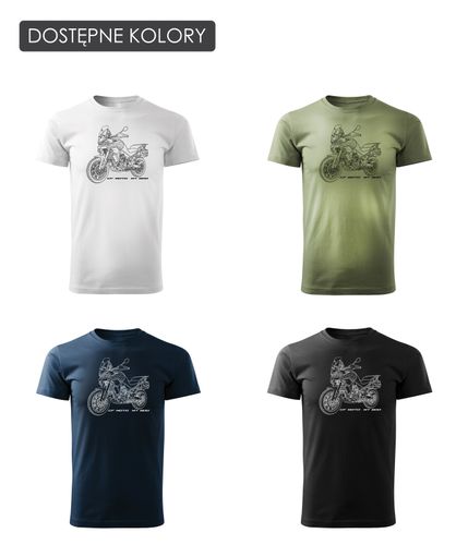 Koszulka motocyklowa z motocyklem turystycznym CF MOTO MT 800 męska khaki XL na Arena.pl