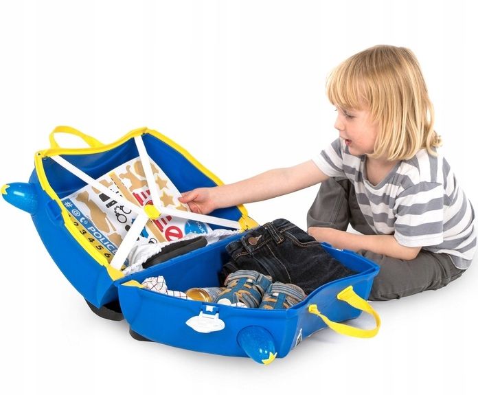 WALIZKA TRUNKI JEŻDŻĄCA WALIZECZKA RADIOWÓZ POLICE zdjęcie 6