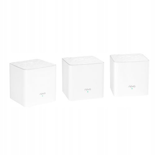 Zestaw WiFi Mesh Tenda Nova MW3 3-pack 2.4Ghz 5GHz AC1200 pokrycie 300 m2 na Arena.pl