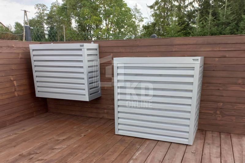 Osłona klimatyzatora - pompy ciepła 70x40x130 cm biały TKD160 zdjęcie 11