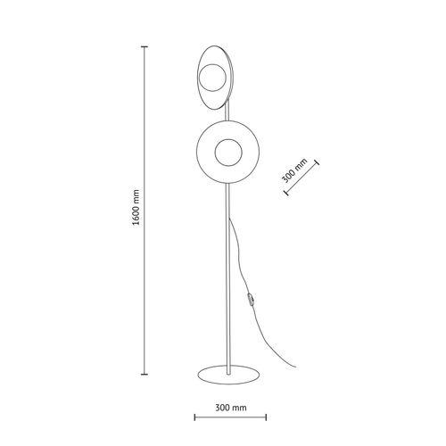 lampa podłogowa slate black glass 16136 tk lighting na Arena.pl